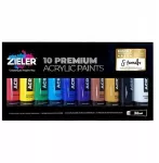 Bez Marki Zieler - Premium Acrylic Paint 10 vnt. (609299265)