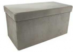 Pufas-daiktadėžė Perfecto Duo, 60x30x30 cm, taupe