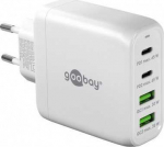 Įkroviklis Goobay Wieloportowa szybka kroviklis USB-C PD (68 W), balta
