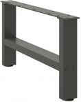 Kavos staliuko kojos, antracito spalvos, 2 vnt., 60x(30-31) cm, plienas