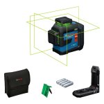 Bosch Linijinis lazerinis nivelyras GLL 80-33 G lagamine su universaliu laikikliu LB 10 (0601065501)