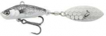Savage Gear Wobler 3D Sticklebait Tailspin 6,5cm 9g Sinking Juodas Sidabrinis