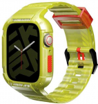 Skinarma apyrankė+Dėklas Saido 2in1 Apple Watch 45/44mm geltonos spalvos neon
