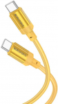 Oem Borofone kabelis BX108 Start - Type C į Type C - 60W 3A 1 metras auksinis