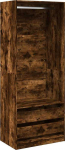 Drabužių spinta, dūminio ąžuolo, 80x50x200cm, apdirbta mediena
