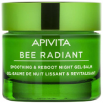 Apivita Bee Radiant Smoothing & Reboot Night Gel-Balm naktinis veido gelinis balzamas, 50 ml