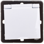 Ospel GPH-1YZ/m/00/w IMPRESJA Apsauginis nuo vandens purslų lizdas su/be balto dangtelio IP44 GPH-1YZ/m/00/w