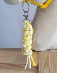 Super Hobby Horse Pavadėlis hobi arkliukui, baltai geltonas