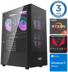Stacionarus kompiuteris INTOP Ryzen 5 5600GT 8GB 500SSD M.2 NVME Radeon RX Vega 7 WIN11 (RW40417WH)