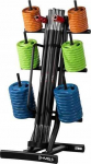 &Scaron;tangos treniruočių pompa SBP22, rinkinys 10 x 20 kg (200 kg) + stovas STR40 HMS