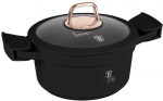 Puodas Z POWŁOKĄ TYTANOWĄ 2.8L 20CM BERLINGER HAUS Juodas ROSE BH-1456