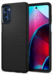 Dėklas Spigen Liquid Air, juodas - Motorola Moto G Stylus 2022