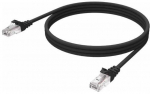 Vision VISION profesionalus eterneto tinklo kabelis, skirtas montavimui &ndash; 30 metų garantija &ndash; RJ-45 (M) į RJ-45 (M) &ndash; UTP &ndash; CAT 6 &ndash; 250 MHz &ndash; 24 AWG &ndash; su apsauga nuo lenkimo &ndash; 1 m &ndash; juodas