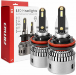 LED žibintų lemputės K3 Series H8 H9 H11 H16 12V 6000K canbus AMIO-03686