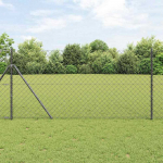 Tvorelės stulpas Pilka 25 x 1 m (60 x 60 mm tinklas) Plienas