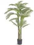 Dirbtinė auksinė cukranendrių palmė, Vazoninis medis, Realisti&scaron;kas dizainas, Vidaus/Lauko