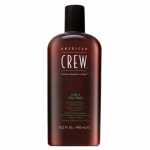 American Crew 3-in-1 Tea Tree &scaron;ampon, kondicion&eacute;r a sprchov&yacute; gel pro každodenn&iacute; použit&iacute; 450 ml