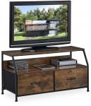 TV staliukas Relaxdays TV spintelė, 48.5x93x41.5 cm, ruda, juoda