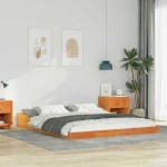 Lova Lovos rėmas Va&scaron;ko ruda 160 x 210 cm Kietos pu&scaron;ies mediena