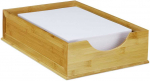 Relaxdays Dokumentų dėklas, bambukas, 10x26,5x39 cm, rudas