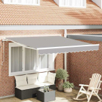 Elektrinė i&scaron;traukiama pavėsinė &Scaron;viesiai pilka 300 x 250 cm