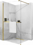 Walk-in du&scaron;o sienelė Rea Aero N Evo su lentynėle/kabykla, Gold, 100 cm