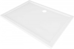 Du&scaron;o padėklas Mexen Flow Slim, stačiakampis, 95 x 100 cm, Baltas gloss