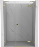 Du&scaron;o durys Mexen Lunar, de&scaron;ininės, 130 cm, transparent/auksinis