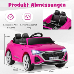 Bonideco Select Vaiki&scaron;kas elektrinis automobilis 98x49x43cm., rožinės/juodos spalvos