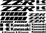 Kawasaki ZZ-R 1100 KMK18 lipdukų rinkinys