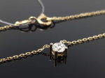 Best Diamonds Geltono aukso grandinėlė su briliantu