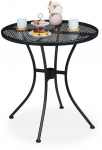 Bonideco sodo stalas su skylute skėčiui, juodas