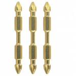 3 Pozidriv dvigubų smūginių antgalių rinkinys PZ2/65mm, IMPACT GOLD MAKITA [B-45222]