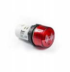 Emas Garsinis signalizatorius, monoblokinis, 230 V AC, 85 dB, &scaron;viečiantis, IP65, raudonas T0-MBZS220SE