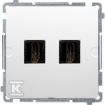 Kontakt Simon BMGHDMI2.01/11 SOCKET BASIC Baltas