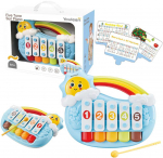 Edukacinis pianinas vaikams "Sun Piano", mėlynas