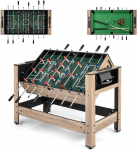 Promotions Žaidimų stalas, 2-in-1 sukamasis, 124.5x61x89 cm, rudas