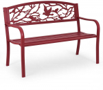 Lauko baldų komplektas Promotions Sodo suoliukas, 127x59.5x87.5 cm, raudonas, geležis