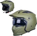Modular Motorcycle Helmet W-TEC Badalone Army