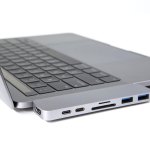 Adapteris - Caruba Duo Hub USB C HDMI Thunderbolt 3 USB 3.0 4K Pilkas