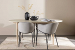 Venture Design Valgomojo komplektas Andy valgomojo stalas su Evelina valgomojo kėde 180x90 cm balintos medienos