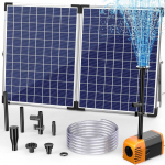 Biling saulės energija varoma fontano pompa su 4 antgaliais, 35 W, 1500 l/h, PY2335WO