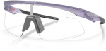 OAKLEY RSLV LITE Matte Transparent Lilac/Clear to juodas iridium photochromic sportiniai akiniai