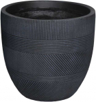 Gėlių vazonas Domoletti LT14543C, keraminis/molio, antracito spalvos