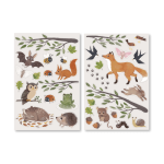 Filibabba Filibaba &ndash; Forest Friends Wallstickers &ndash; Flerfarvet &ndash; 12-48 M (FI-03822)