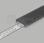 LED juostos profilio dangtelis C3 CLICK, juodas, 3m