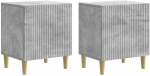 &Scaron;alia lovos spintelė 2 pcs Betono pilka 43 x 34,5 x 50 cm