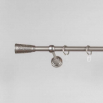 Metalinis karnizas SEVILLA, sidabro sp., viengubas, &Oslash; 16 mm, 2 m