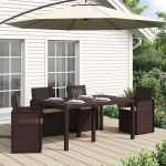Sėdynių pagalvėlės 4 pcs Taupe 47 x 36 x 2 cm Poliesteris