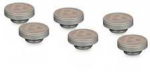 Thermal Grizzly DeltaMate Plug Closure Stopper, Brass, G1/4″ Thread – Nickel, Pack of 6